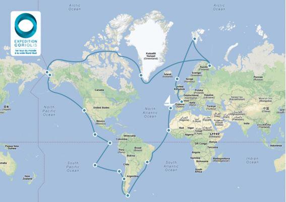 3i3s Partenaire du premier Tour du Monde Nord Sud « Expédition CORIOLIS 14 »