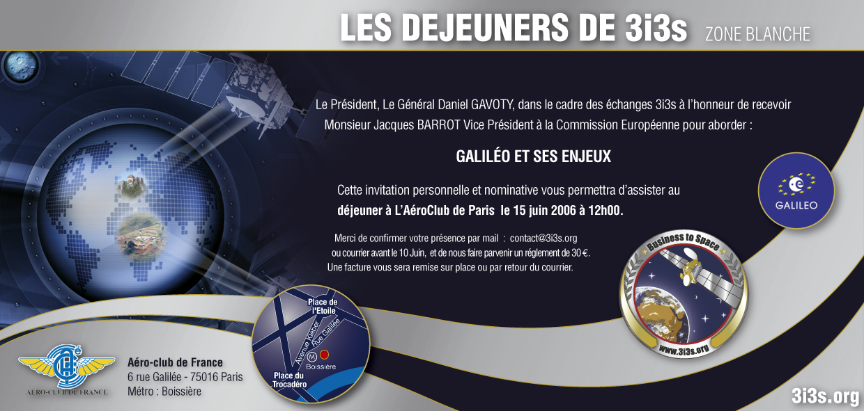 Jacques BARROT : Lancement de GALILEO