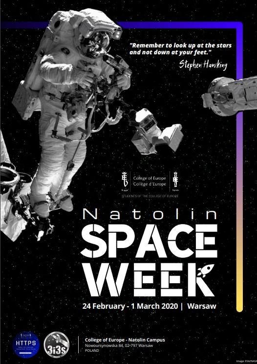3i3s- 24th February – 01 st March 20202 Natolin SPACE WEEK Warsaw 3i3s- 24th February – 01 st March 20202 Natolin SPACE WEEK Warsaw