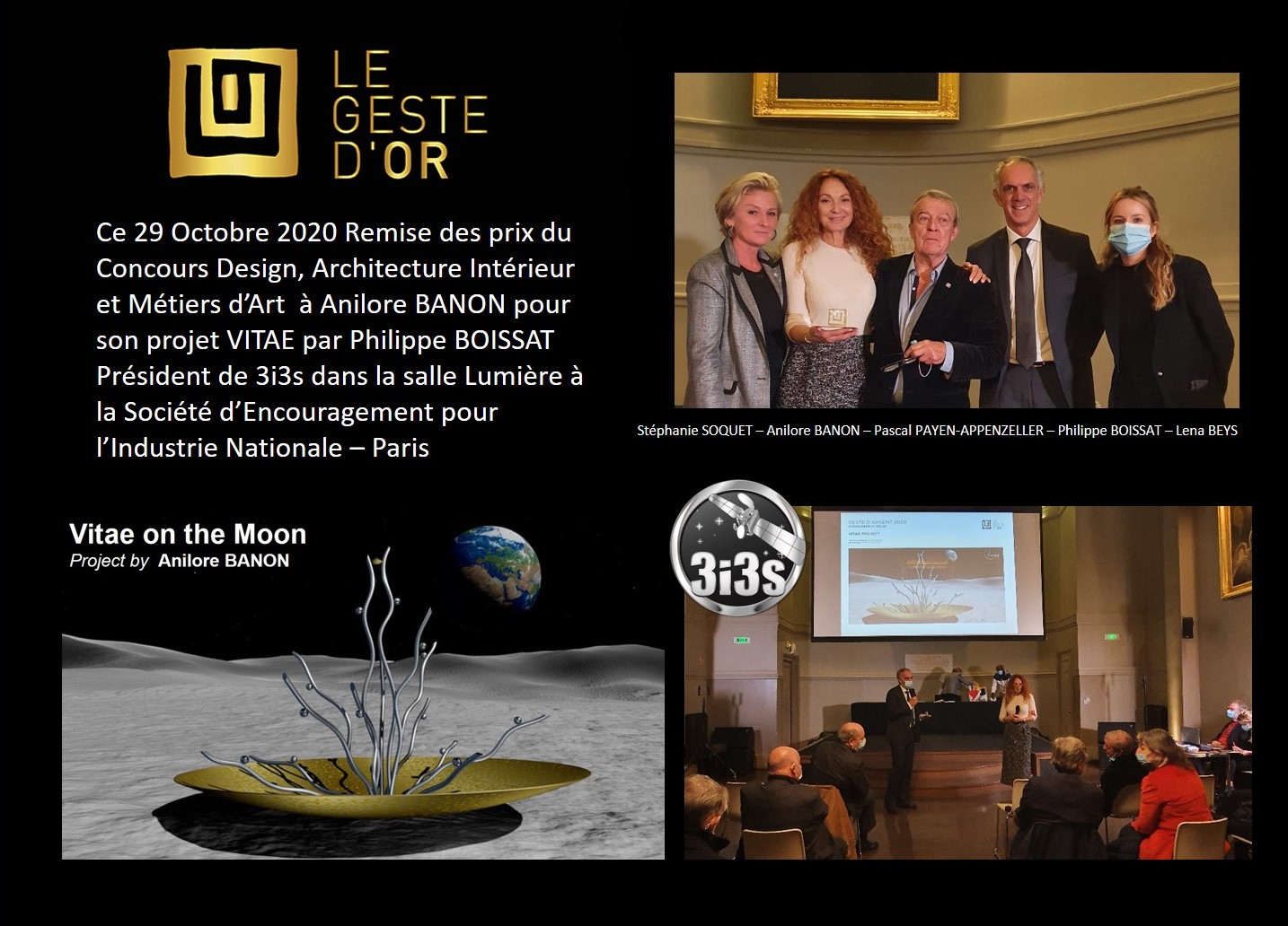 GESTE d’OR 2020 – VITAE by Anilore BANON – 3i3s