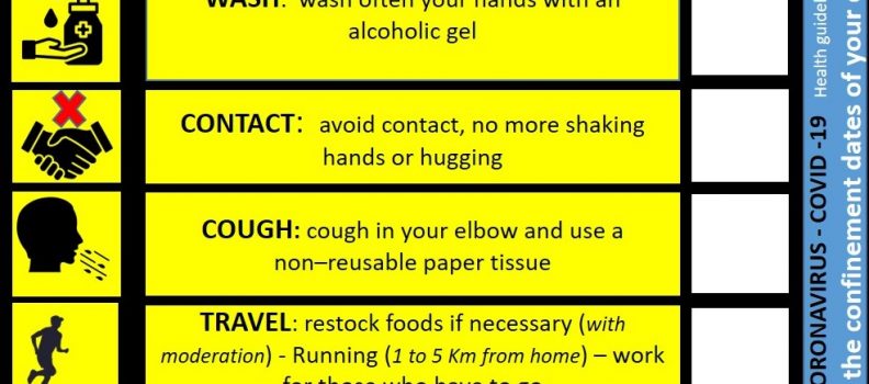 3i3s – COVID -19  CORONAVIRUS  Consignes à respecter .