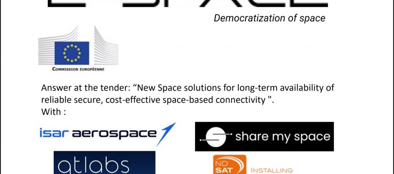 E-SPACE Announces its at the tender  » New Space solutions for long-term availability of reliable secure, cost-effective space-based connectivity « .