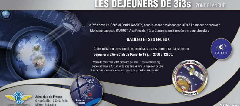 Jacques BARROT : Lancement de GALILEO