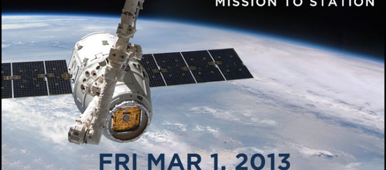 SPACE X Invite 3i3s au lancement de DRAGON DELIVERS 01 Mars 2013